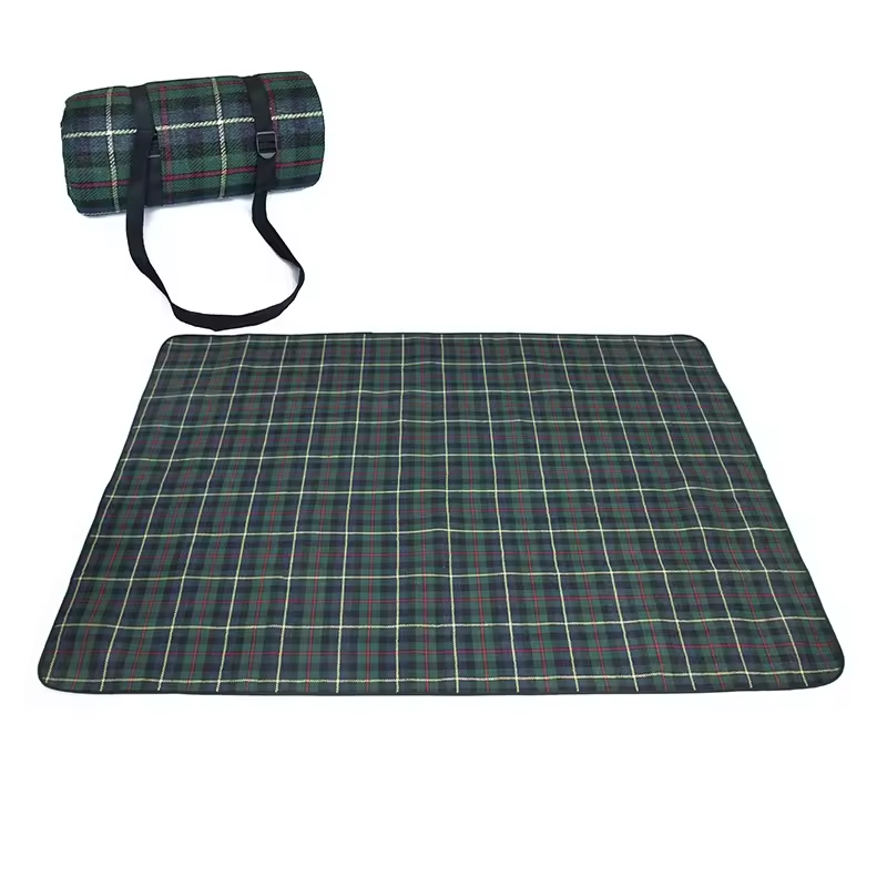 Plaid picnic rug