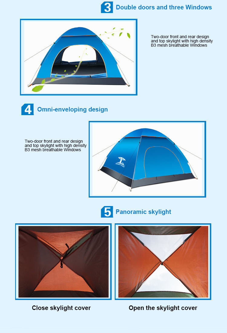 camping automatic tent details