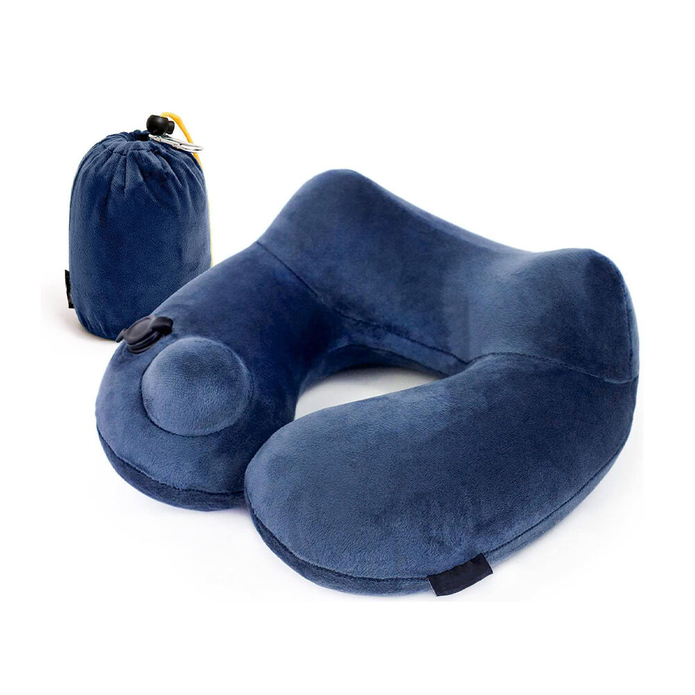 Hump-Shaped Press-to-Inflate Pillow