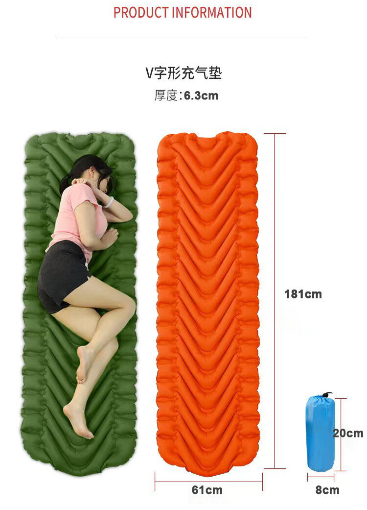 V-shaped sleeping pad manufacture