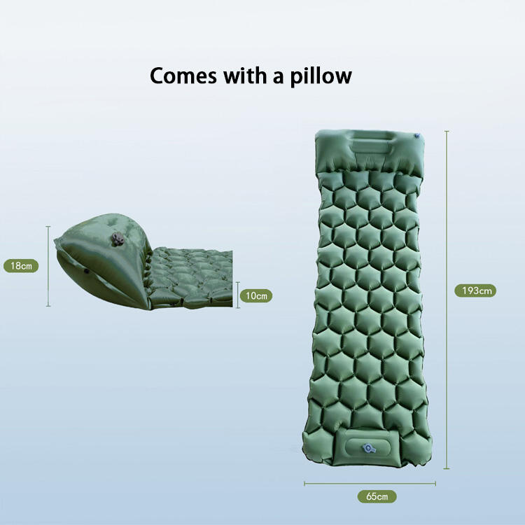 Hexagonal Inflatable Mattress with Pillow and Pump factory