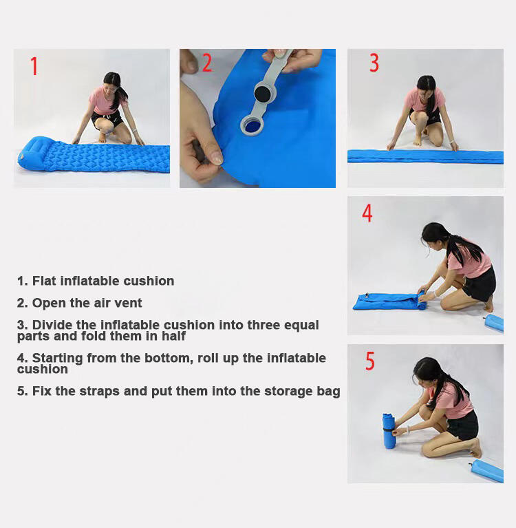 V-shaped sleeping pad manufacture