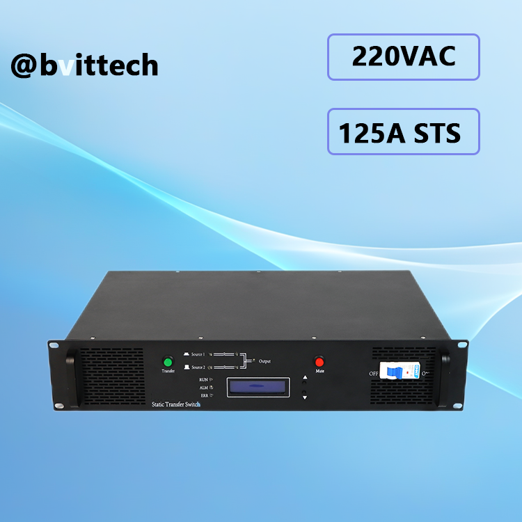 220VAC 125A Rack-Mounted Static Transfer Switch - Ultimate Power Reliability for Critical Loads