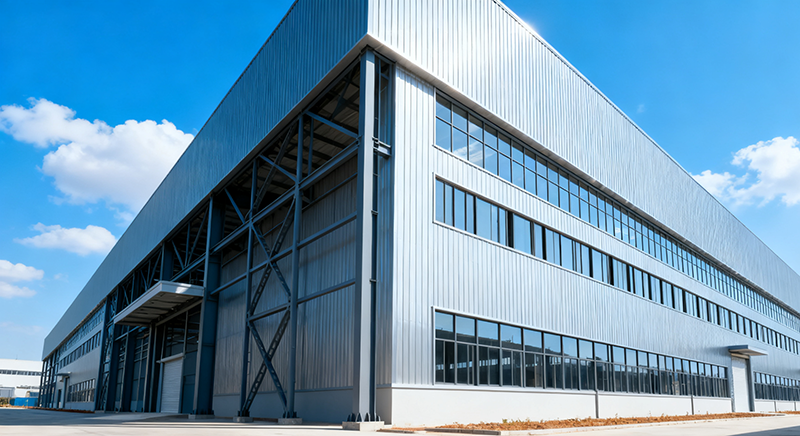 Why are steel warehouses ideal for bulk material storage?