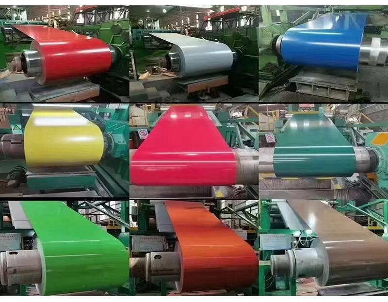 Color coated steel coil sheet PPGI PPGL coil for making corrugated metal roofing sheet factory