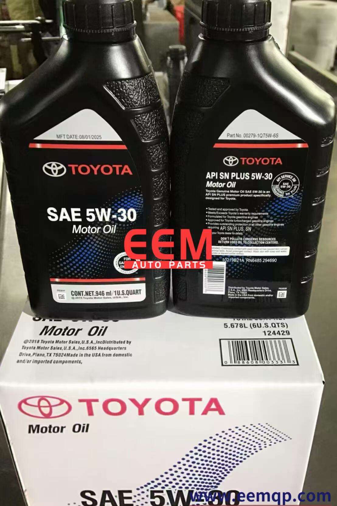  TOYOTA FULL SYNTHETIC 5W-30 ENGINE OIL 0.946 LITER SN PLUS