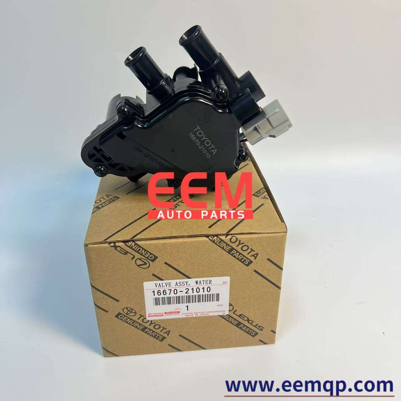 TOYOTA 16670-21010 HIGH QUALITY WATER VALVE ASSEMBLY WITH BRACKET