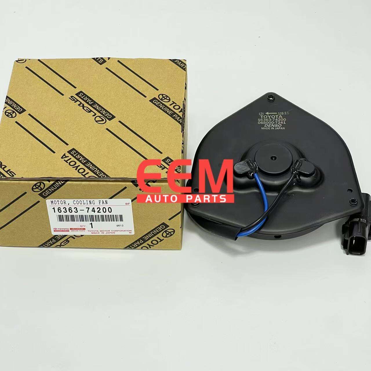 TOYOTA ORIGINAL QUALITY 16363-74200 MOTOR, COOLING FAN