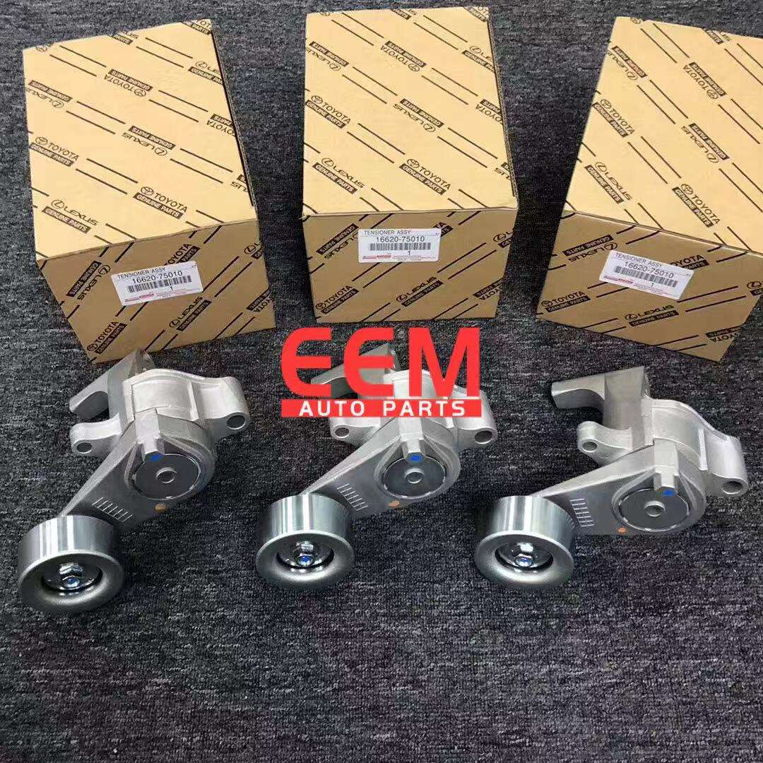 TOYOTA ORIGINAL QUALITY 16620-75010 CONJUNTO DE TENSAOR, CORREIA COM RABICHOS EM V