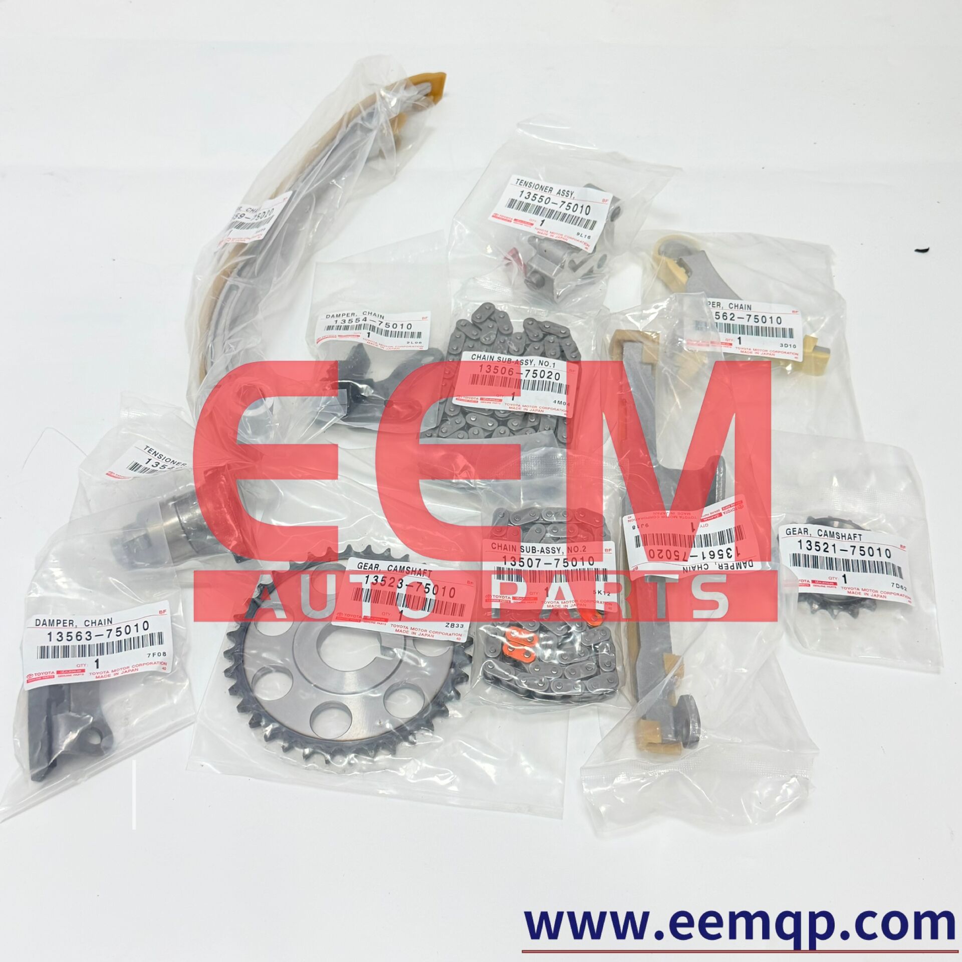 Nissan Q20 Q25 (QR20DE/QR25DE) OE Timing Chain Kit, Full Model Compatibility