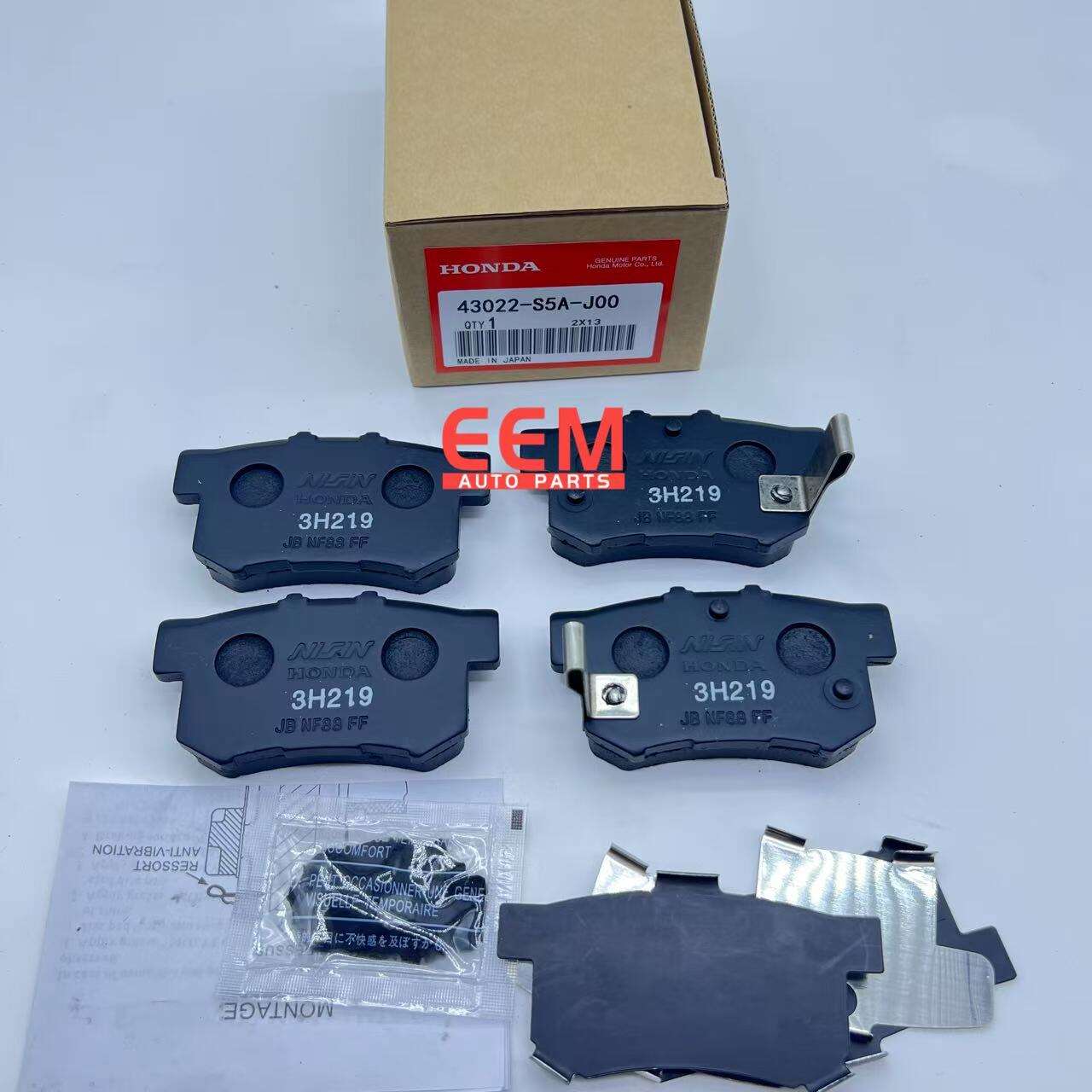 HONDA 43022-S5A-J02 Pastilhas de Freio Traseiras