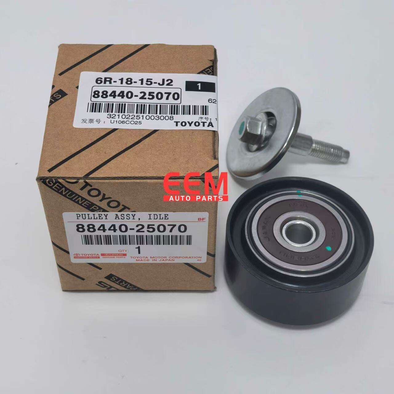 TOYOTA 88440-25070 ORIGINAL QUALITY DRIVE BELT IDLER PULLEY