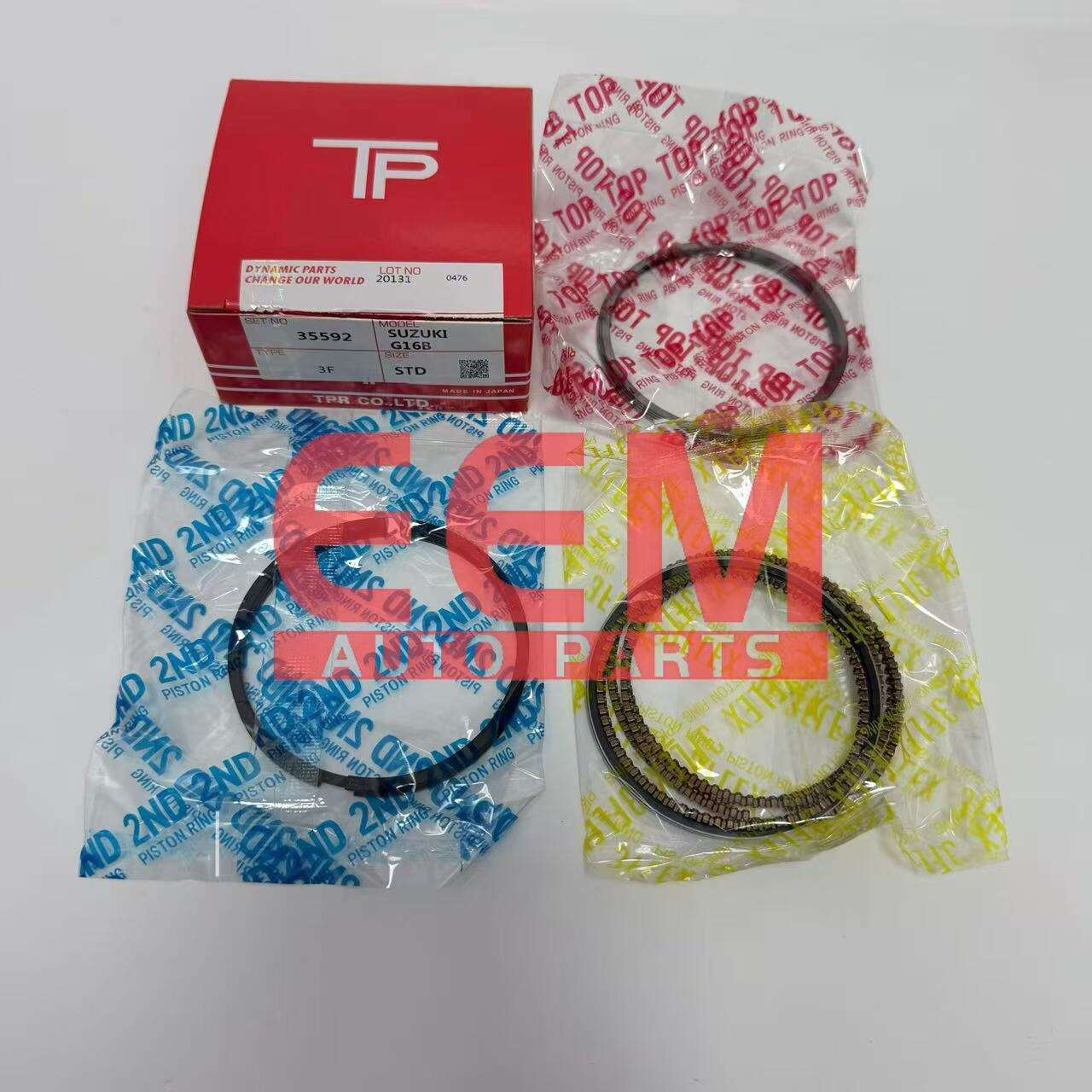 SUZUKI 12140-61G50 TP MÄRKE 35592 TÄTNINGSRINGAR