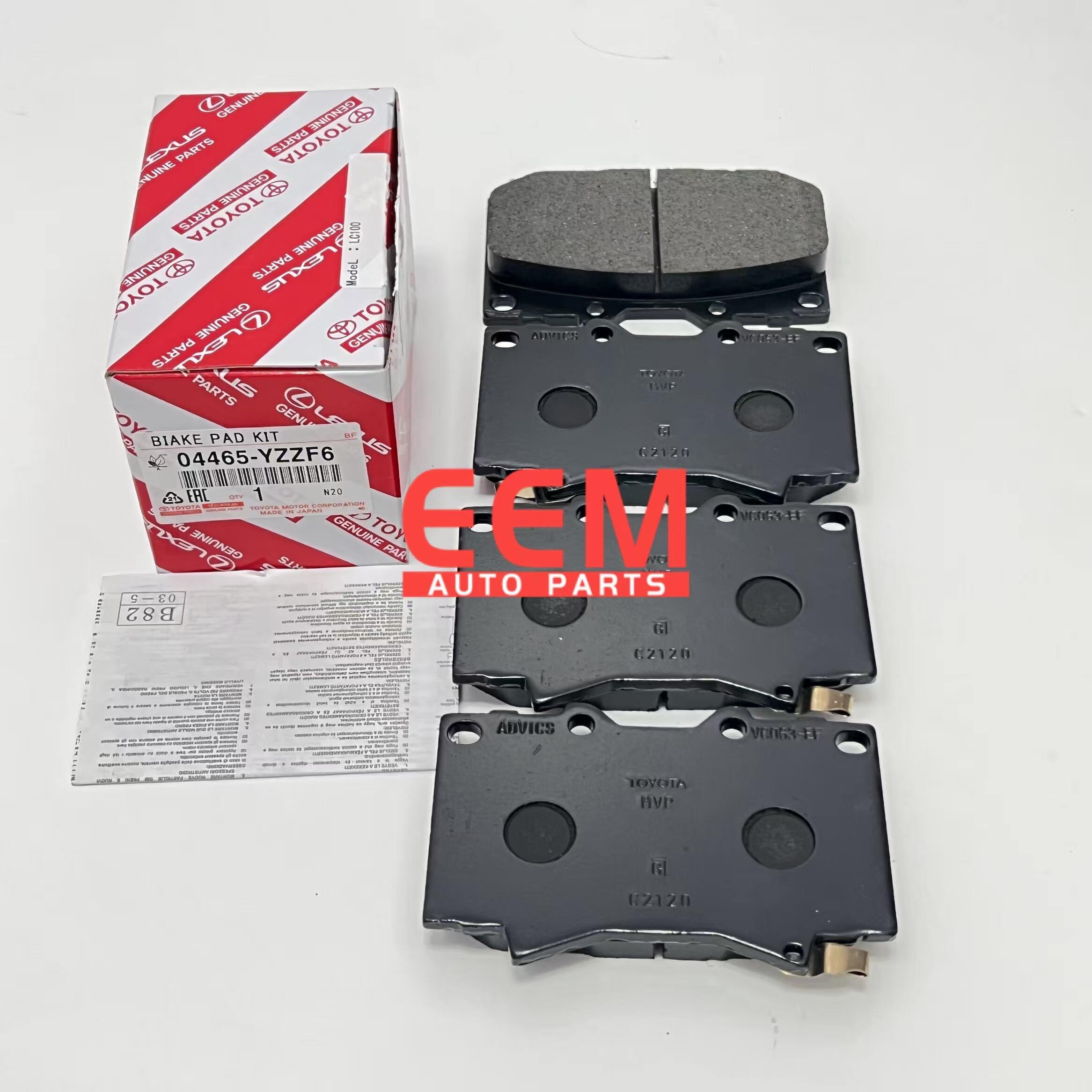 TOYOTA ORIGINAL QUALITY 04465-YZZF6 FRONT BRAKE PADS, FRONT BRAKE PADS