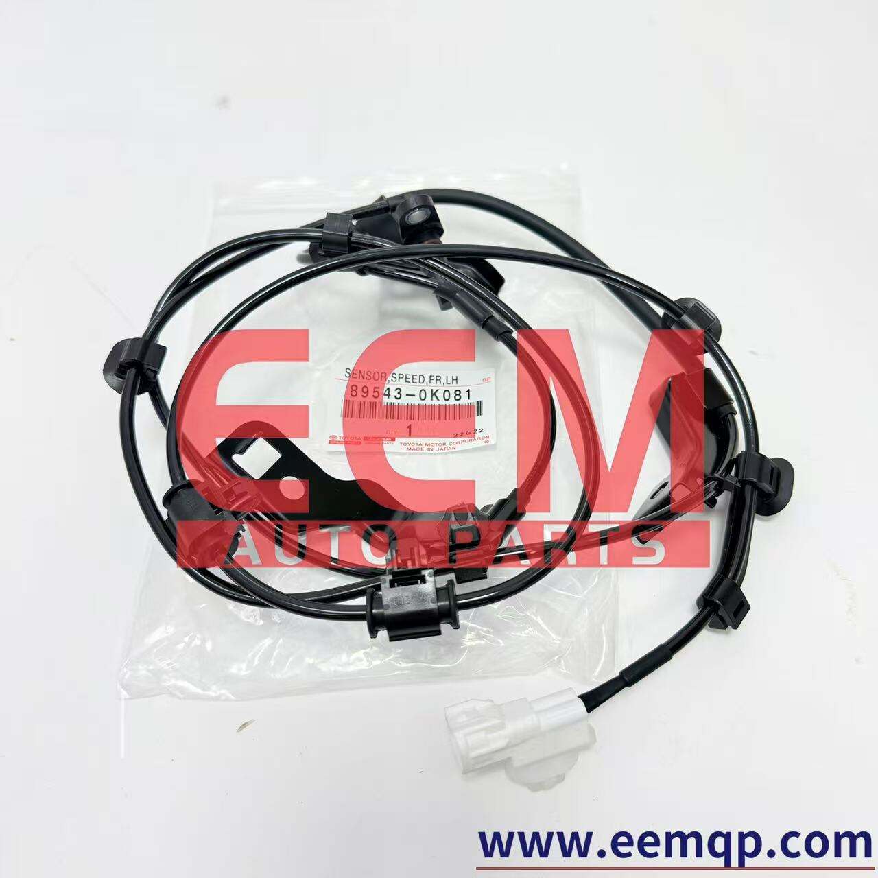 Front Left Wheel Speed Sensor / ABS Sensor for Toyota - OE 89543-0K081, Direct Replacement by Chinese Factory Supplier