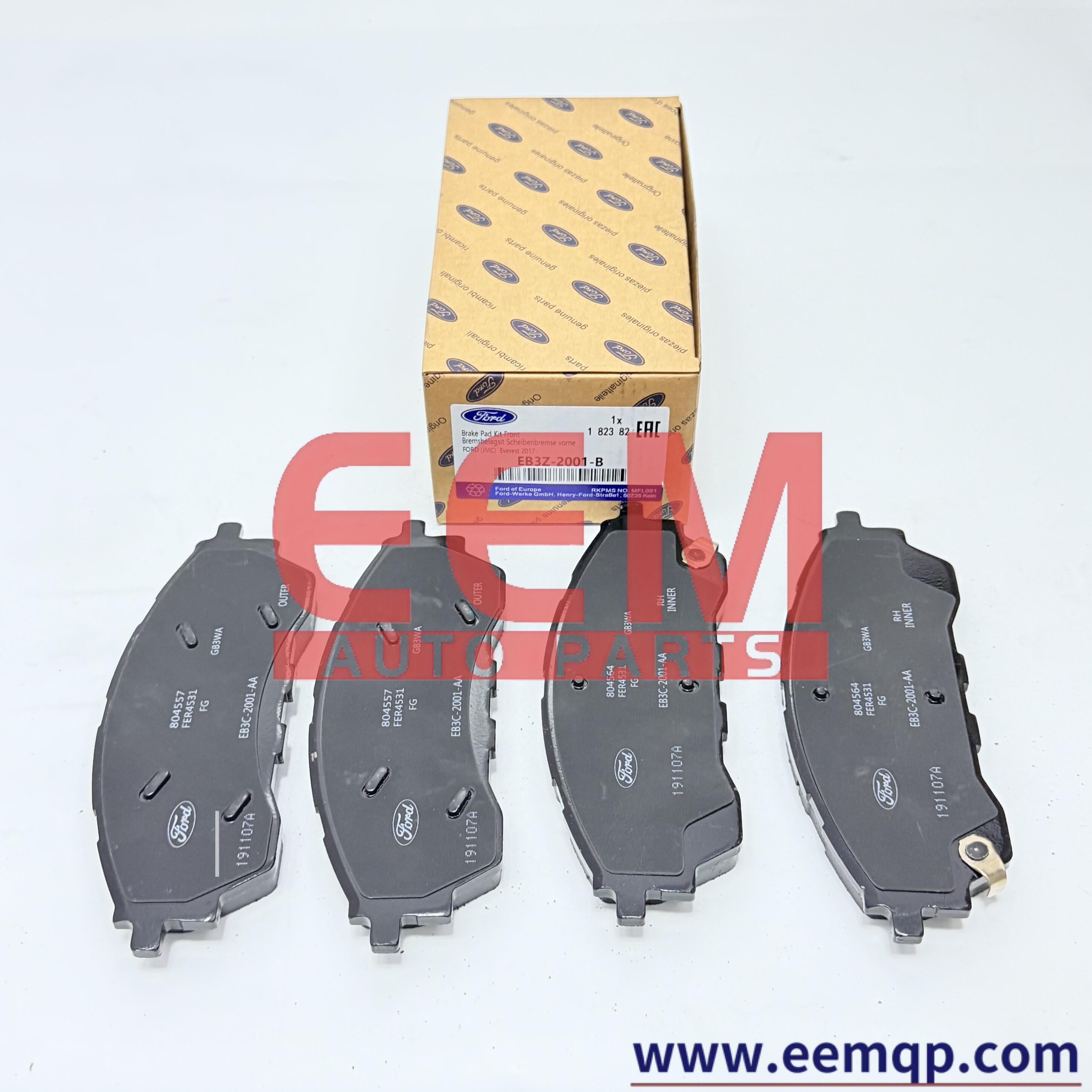 EB3Z-2001-B Front Brake Pads - Premium Ceramic Brake Components for Ford