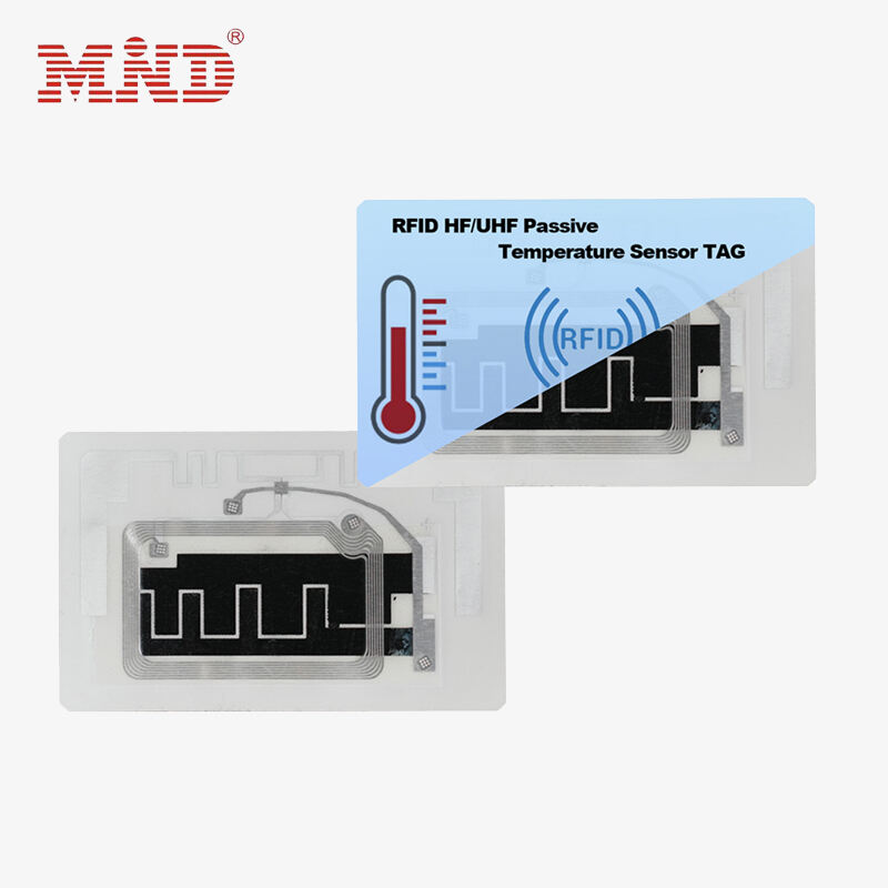 HF UHF Dual-Frequency RFID Temperature Sensor Logger Tag Mi7744