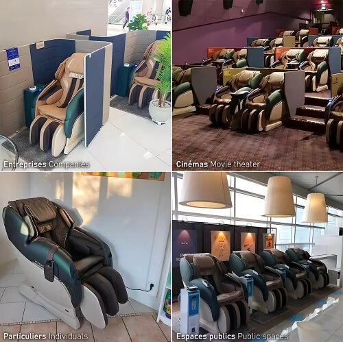 SY-8 Coin And Card Operated Vending Commercial Massage Chair  factory