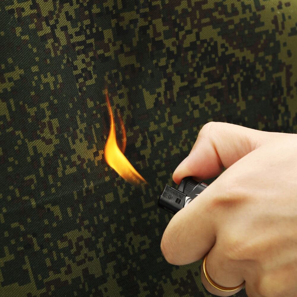 Tela industrial de uniforme de poliéster y algodón — Polialgodón resistente para uniformes industriales