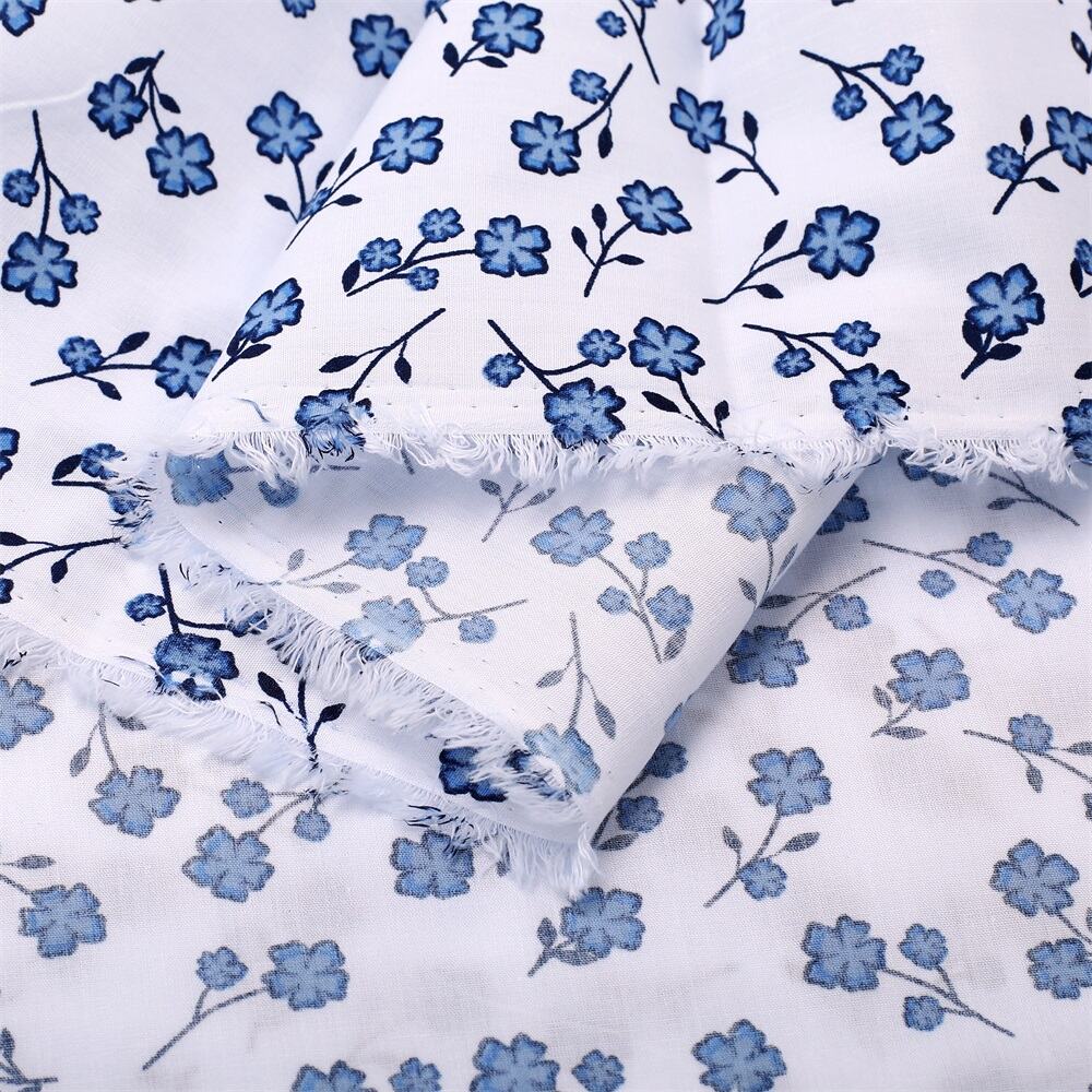 Lightweight Polyester Cotton Shirting Fabric - 100gsm for Breathable Warm-Weather Wear