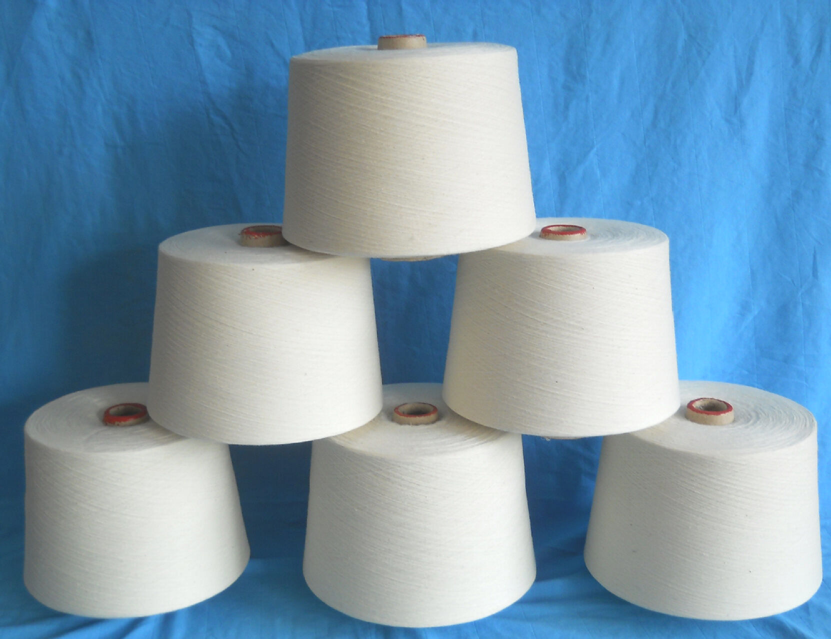 CVC 50%polyester 50%cotton Blended carded Yarn 40S