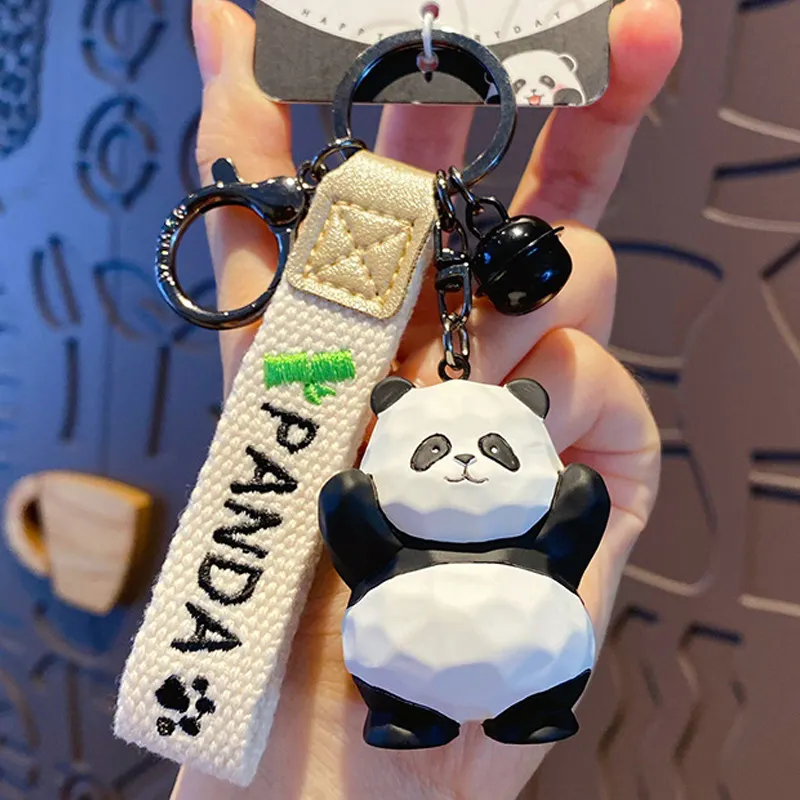 Panda-geïnspireerde sleutelhangers zijn symbolische cadeaus voor allerlei evenementen