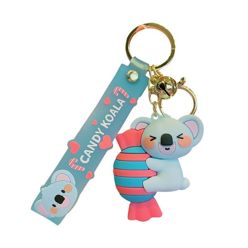  3D Candy Koala Cartoon Keychain Customization - Customizable Cartoon Accessory