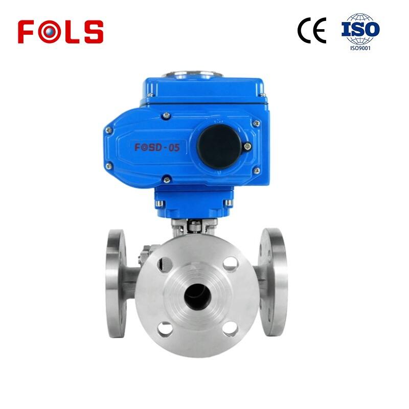 FOLS elektinis flangis su trimis kryptimis