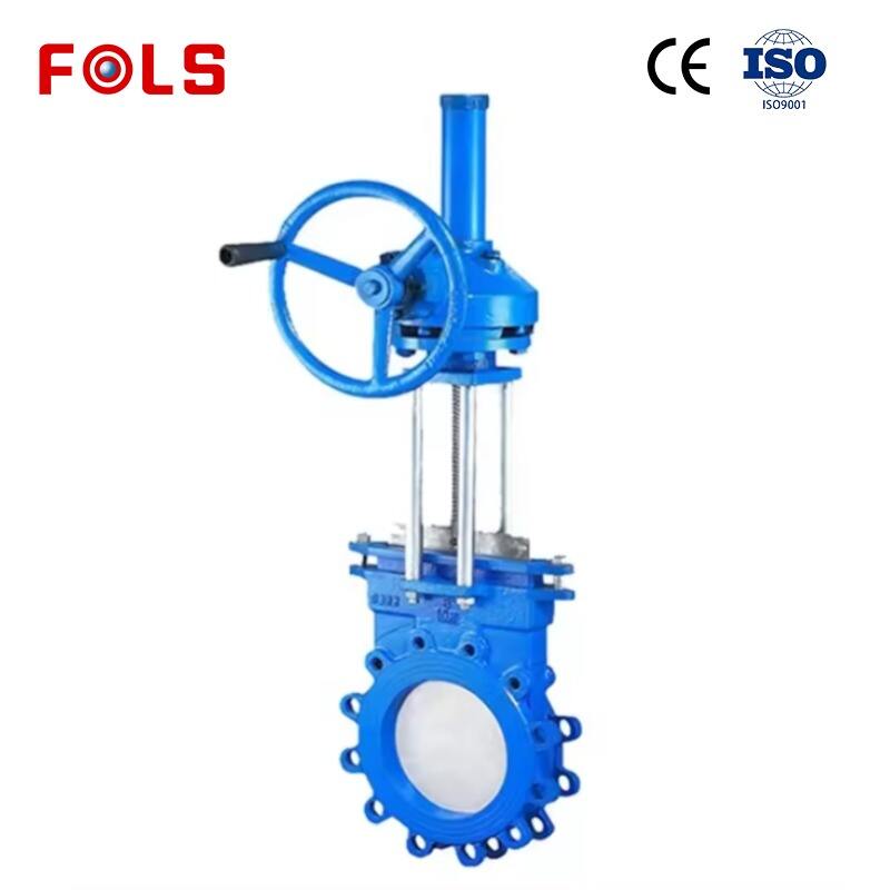 Umbrella gear torx manual knife gate valve