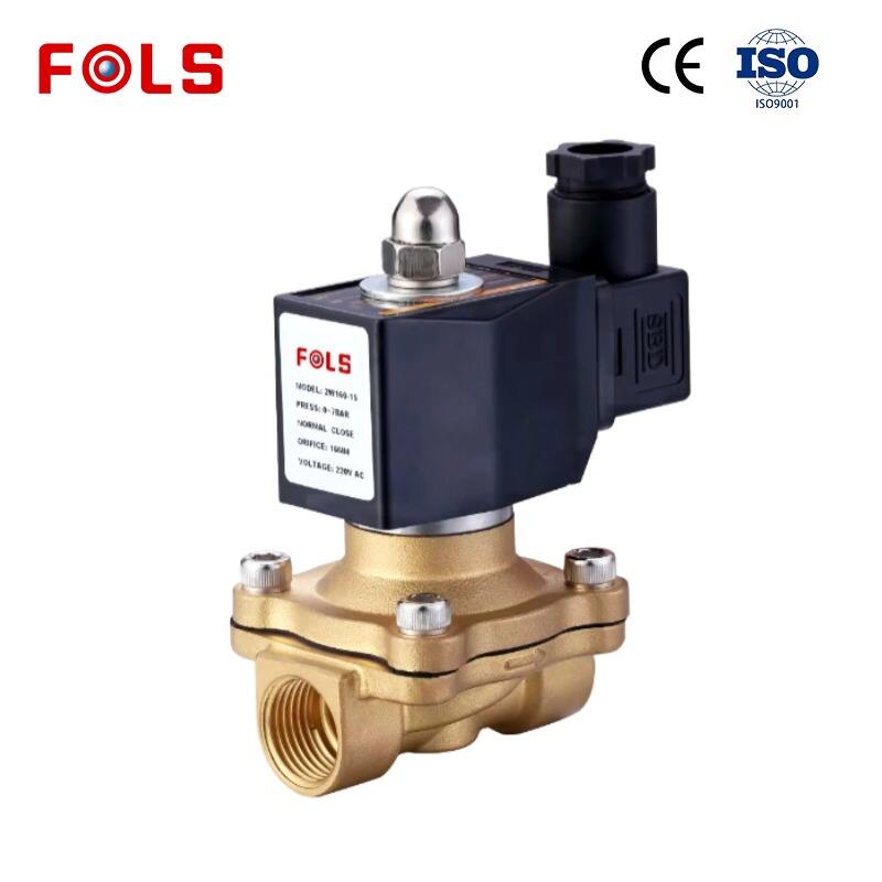 Kualitas Tinggi 2W Badan Katup Solenoida Tembaga Penuh Langsung AC220V/DC24V Kontrol Tinggi Air/Udara/Minyak/Gas OEM Dapat Disesuaikan