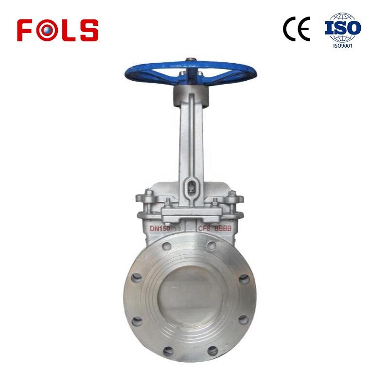 Manual stainless steel knife gate valve