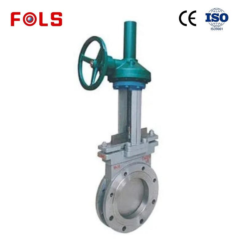 Umbrella gear manual knife gate valve