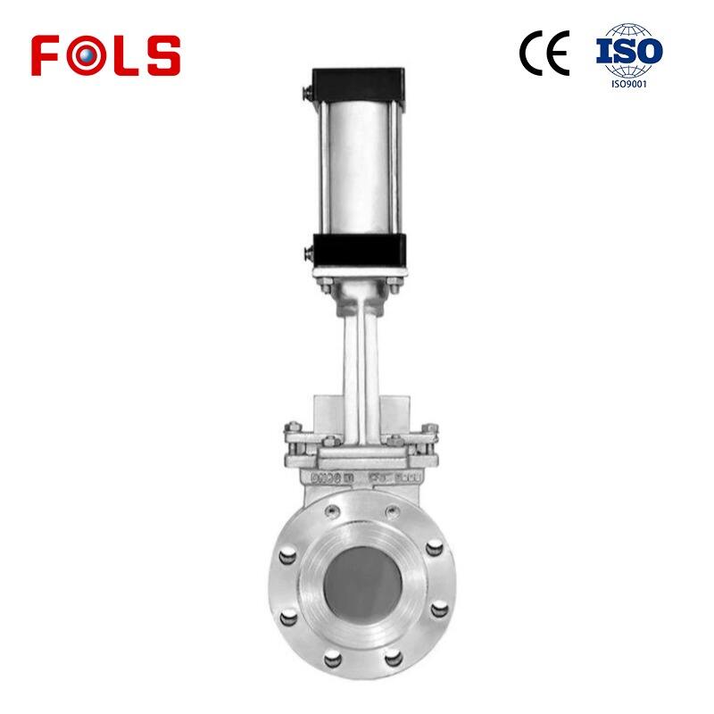 FOLS pneumatischer Flanschklemm-Schieber