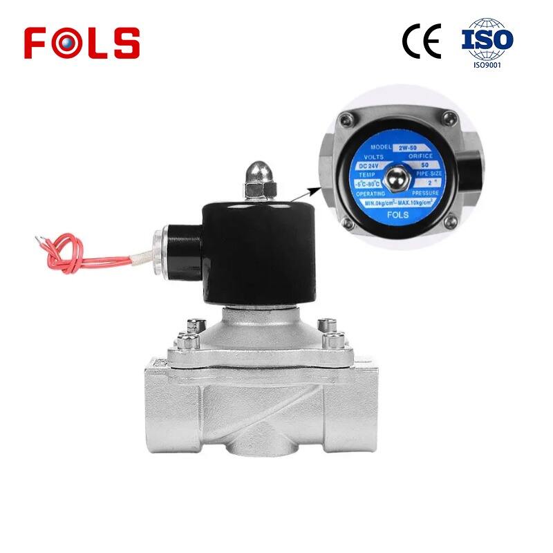 2W Series 2/2 Way 1/4'' 3/8'' 3/4'' 1/2'' 1'' 2'' 3'' Normally Closed Open Stainless Steel 12v Electric Solenoid Valve