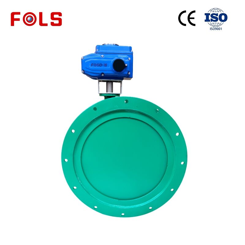 Válvula borboleta de ventilação elétrica tipo flange para defesa civil