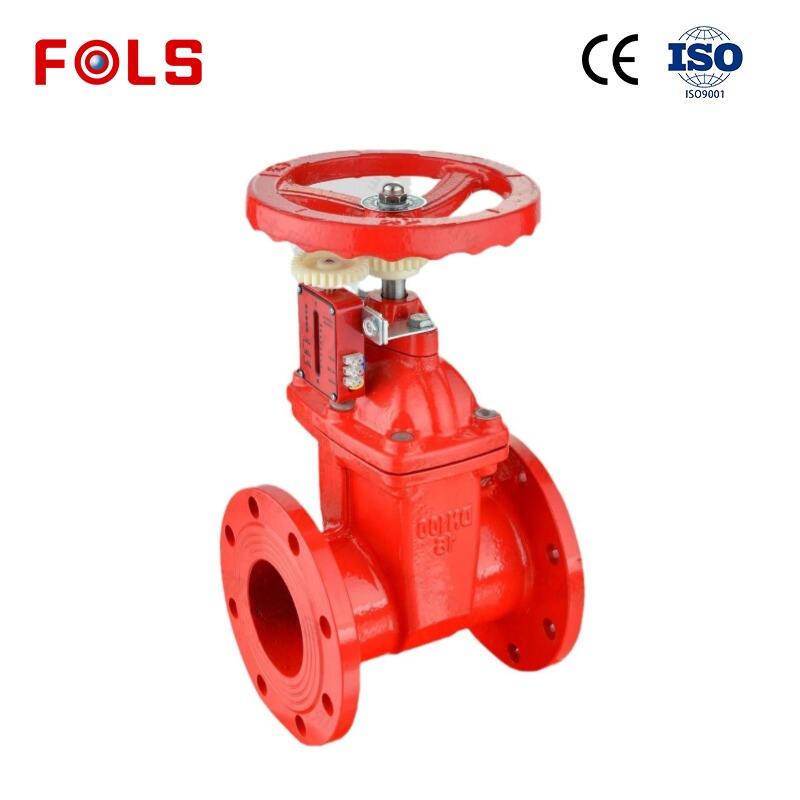 Fire signal gate valve