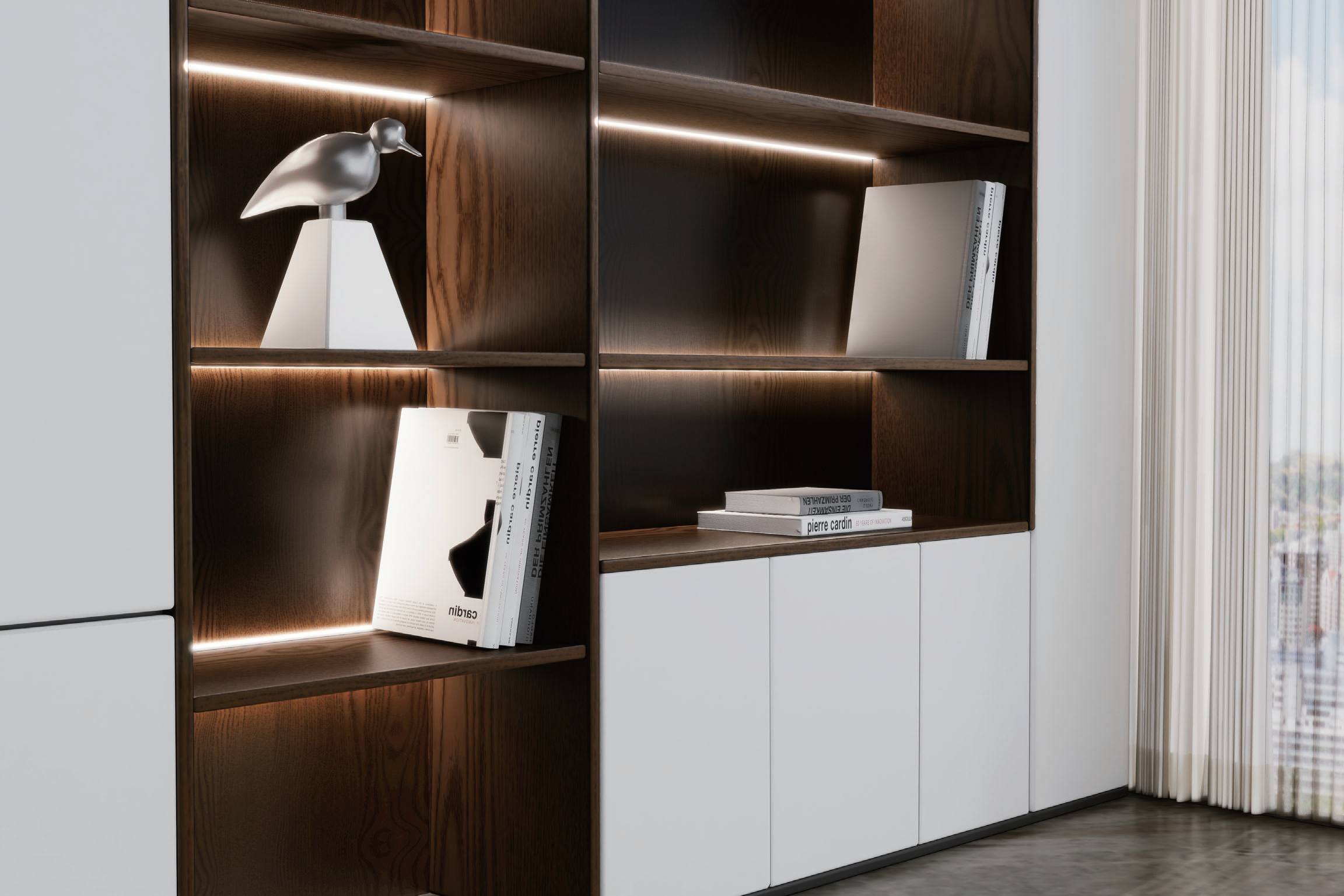 Recessed Aluminum Profile Lights Used In Cabinets