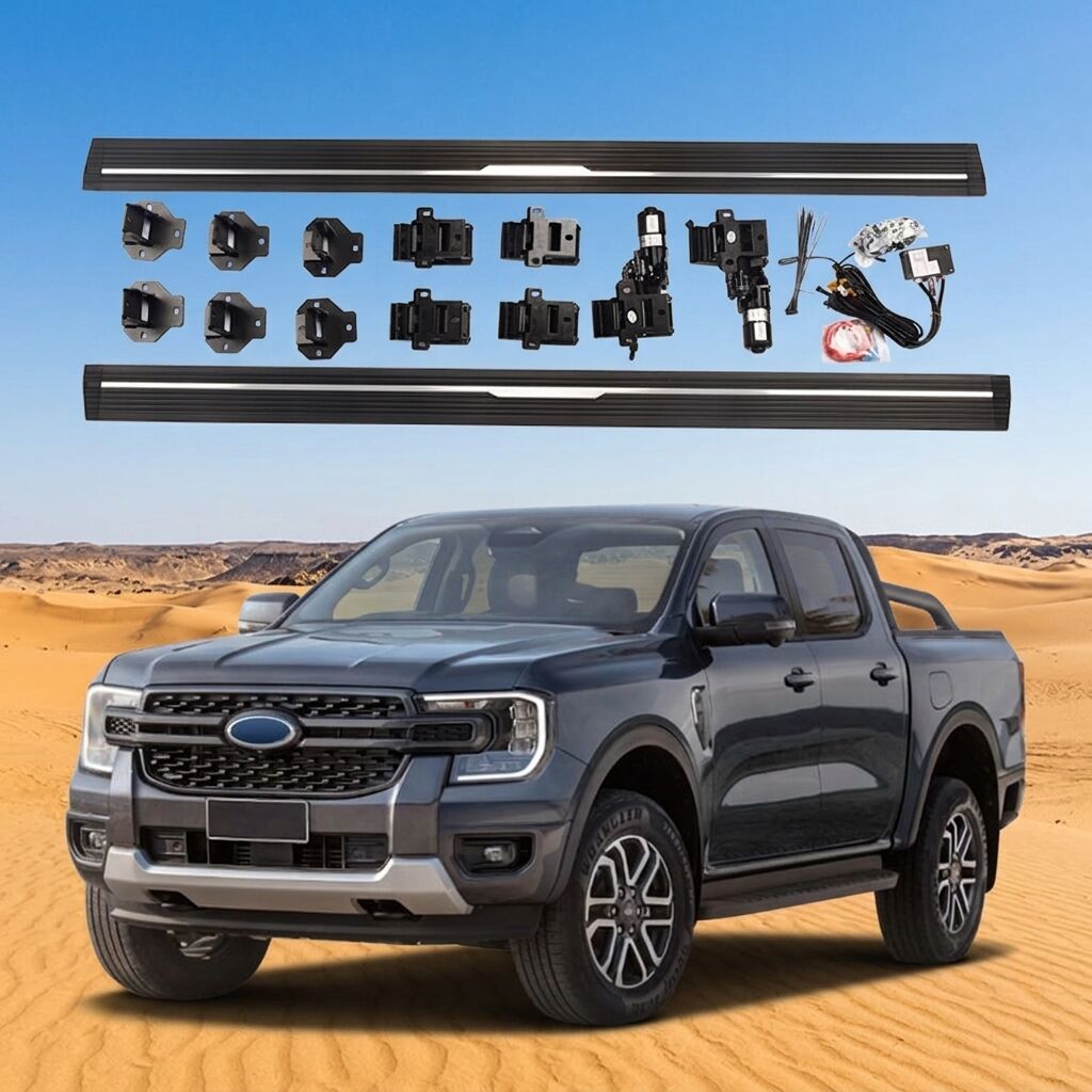 Noble Automobile Aluminum Accessories Electric Running Boards for FORD RANGER Side Step CREW CAB T7 T8 T9 Foot Step