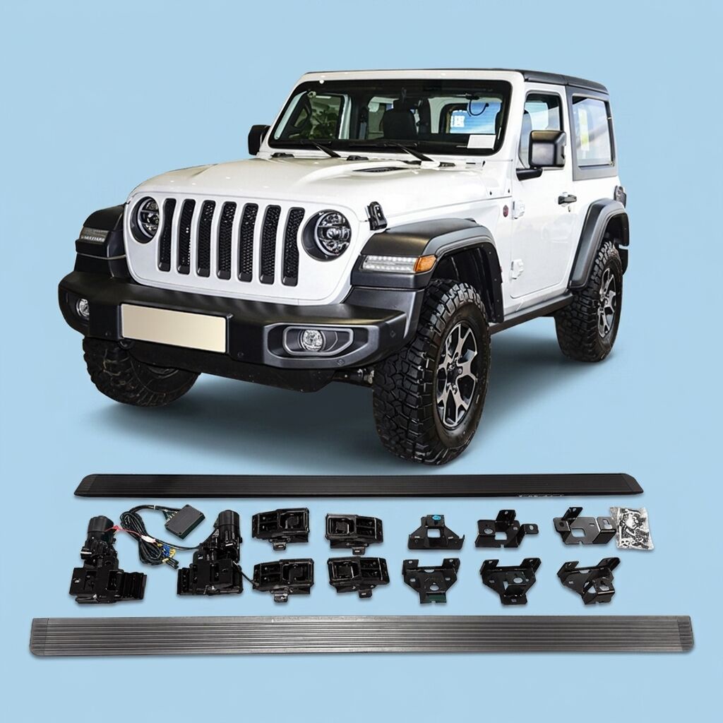 Noble AKM Factory Custom Aluminum Alloy Electric Side Steps for Jeep Wrangler Running Board JL JK Threshold Step