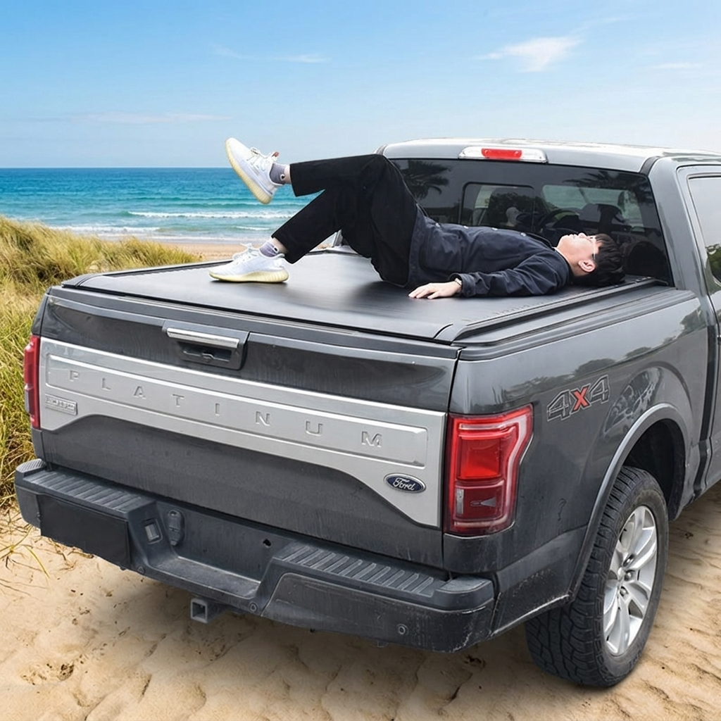 Waterproof Aluminum Alloy Pickup Truck Bed Tonneau Cover for ford F150 Roller Shutter Cover