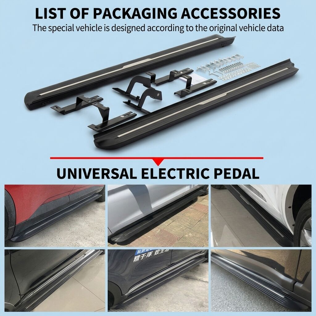 Factory Supply in Stock High Performance Off Road Parts Aluminum Running Boards for Jetour X90 Fixed Side Step