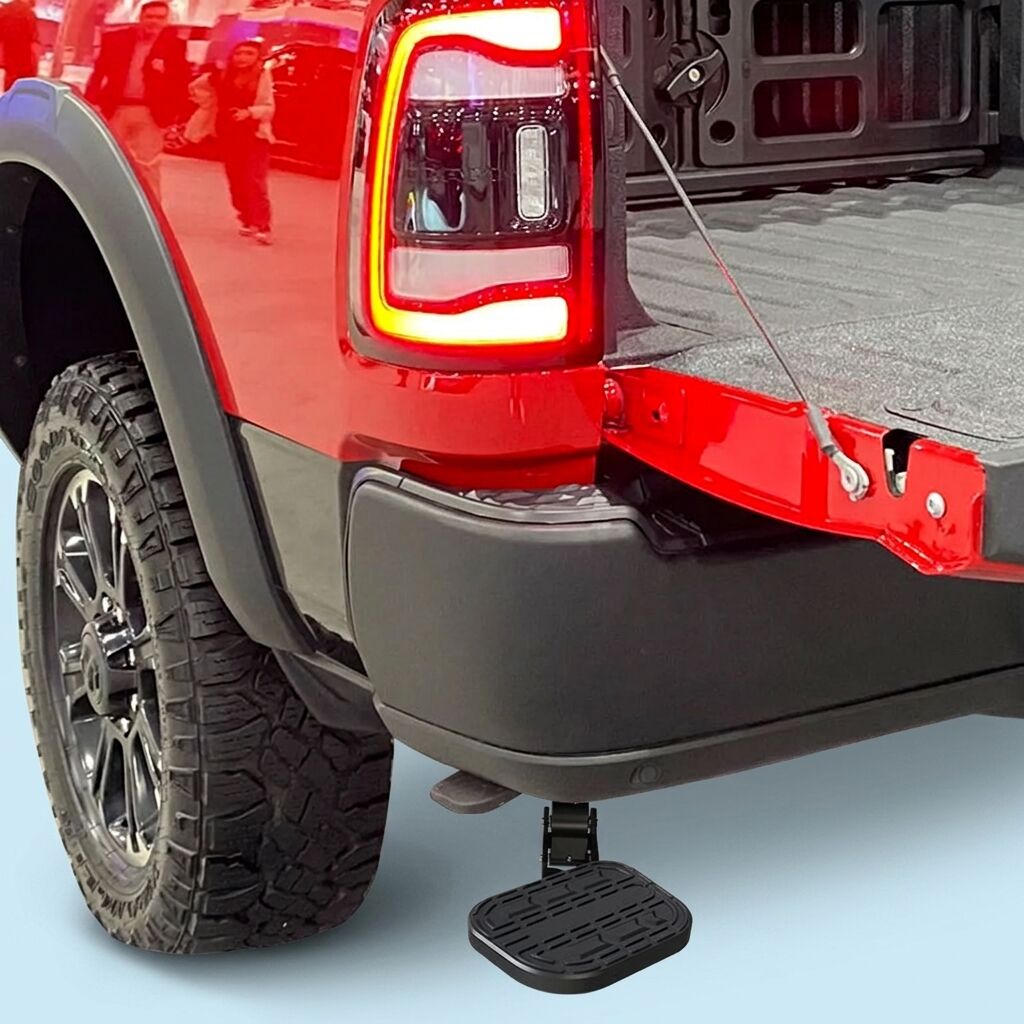 Custom Rear Bed Step Retractable Bumper Truck Tailgate Step for DODGE RAM 1500 Electric Behind Step