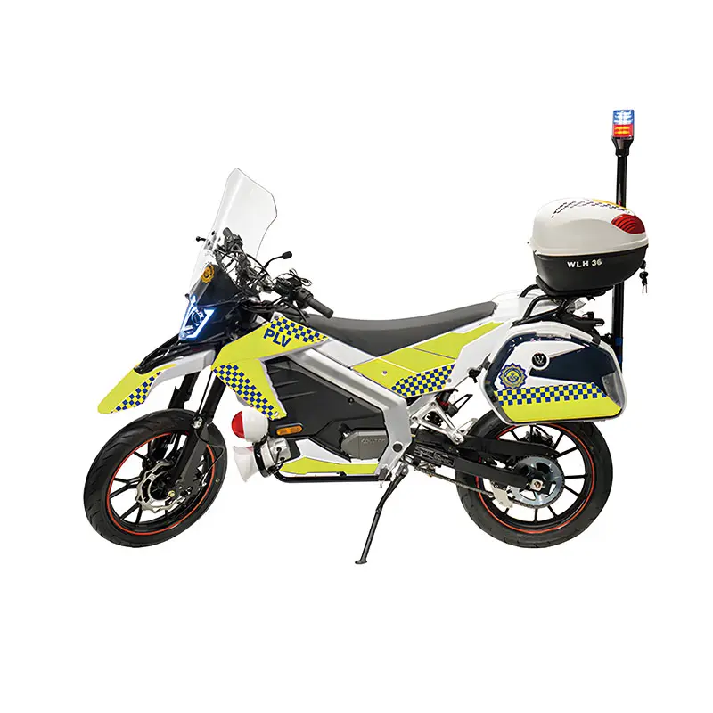 Electric Security Motorcycles for Efficient Patrolling