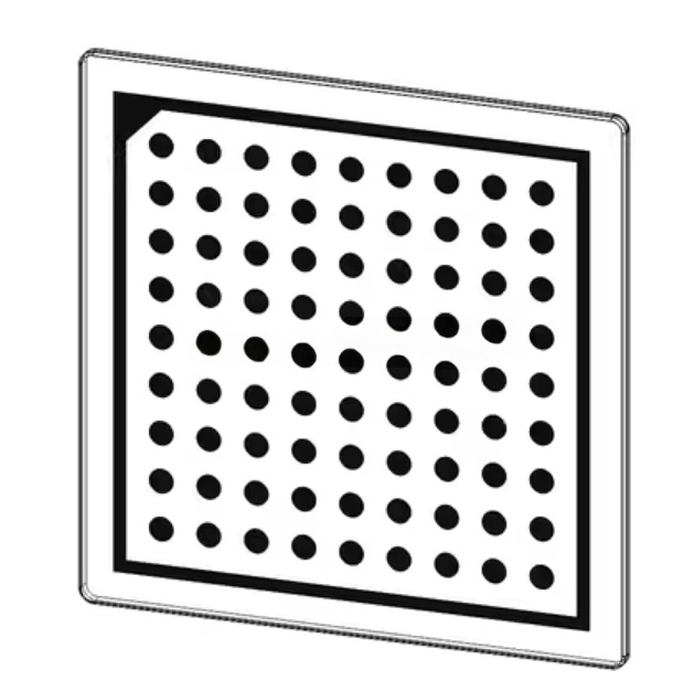 product opencv calibration target machine vision halcon circle grid calibration board  optical glass 1um 1 2um ceramics 2 3um 77-3