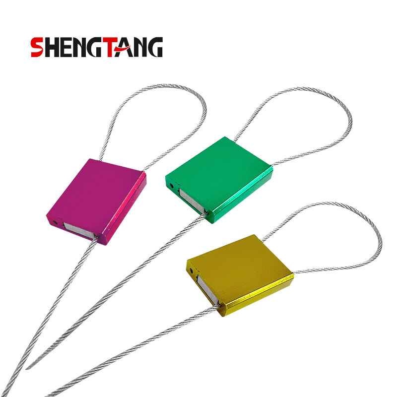 Manufacture wholesale price one time use aluminum alloy steel wire seal sea shipping container lock for customs cable seal