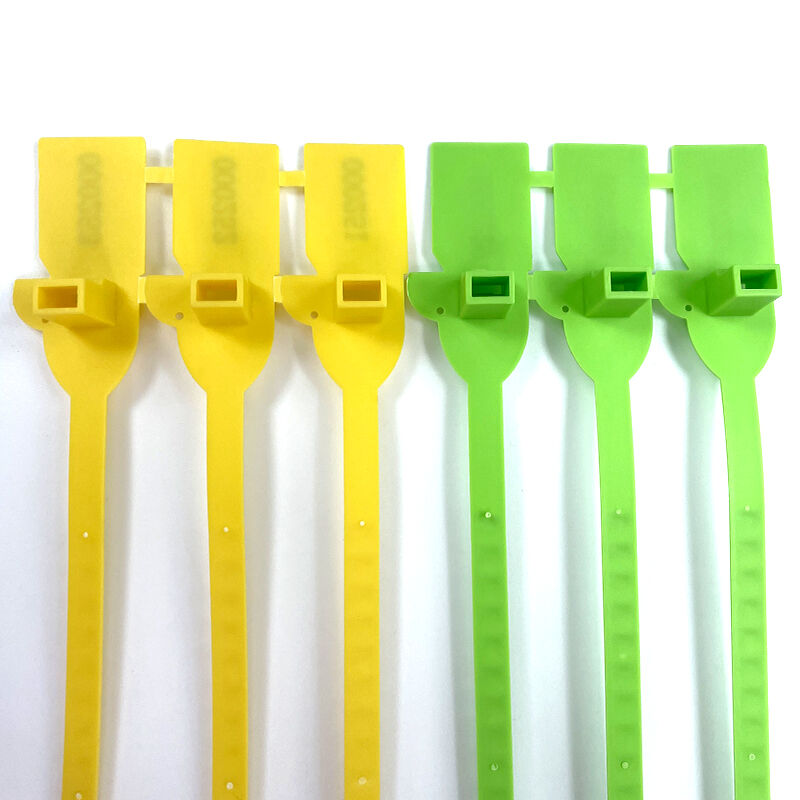 plastic seal lock strip with factory pull tight container security plastic seal with tag935-4