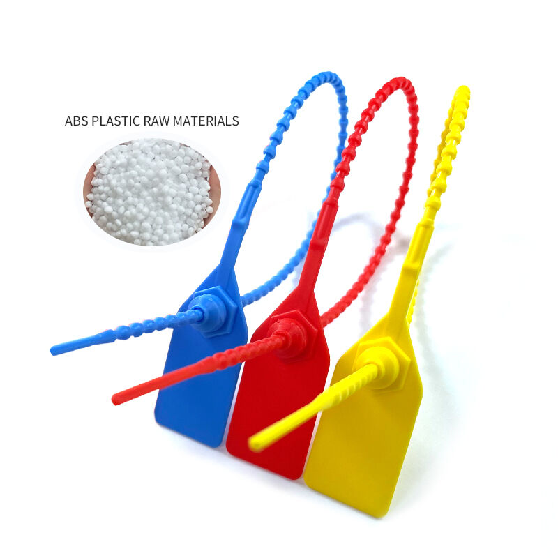 Factory Customized Design Plastic Tag 390mm Disposable Tamper Evident Pull Tight Fire Extinguisher Plastic Seal