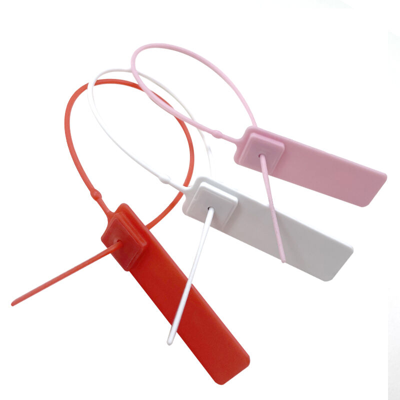 high security 28cm plastic seals with label tag cable lock metal insert plastic security seal mold manufacture-5