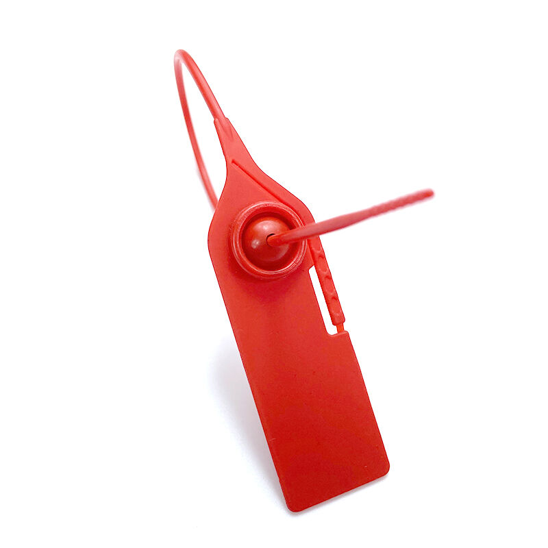 Airline Freight Logistic Transport Custom Plastic Seal Hand Tear off 235mm Pull Tight Disposable Plastic Security Seal