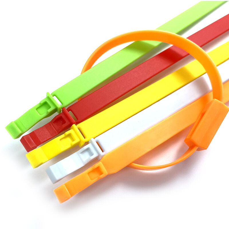 Free Sample Luggage Tags Fixed Length Sealing Mechanism Plastic Security Seal for Shipping Truck Door Lock